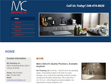 Tablet Screenshot of mcplumbinginc.com